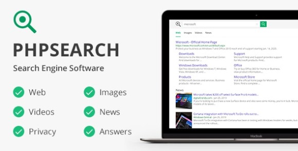 phpSearch v5.2.0 - Search Engine Platform PHP Script Nulled